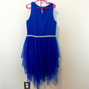Girls size 12 Royal Blue dress to dazzle the crowd